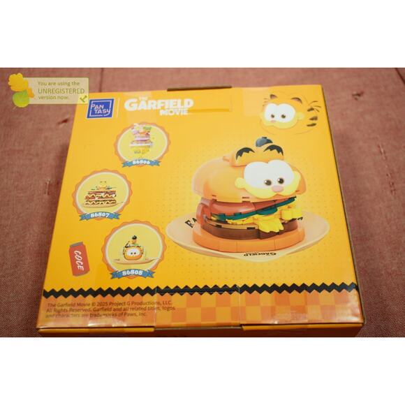 Pantasy The Garfield Movie Garfield Hamburger Buildable Brick Block Set 86805 - Picture 4 of 5